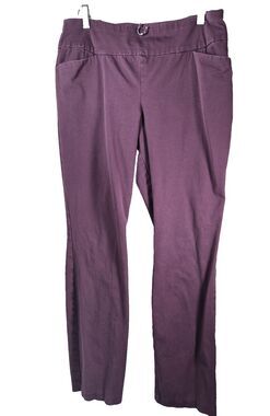 Lee Women's Sculpting Slim Fit Slim Leg Pull On Jeans Burgundy Purple Size 10M
